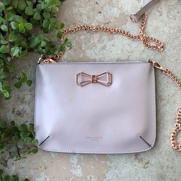 Ted Baker Handbags - Ted Baker 3D Metal Bow Chain Crossbody Bag